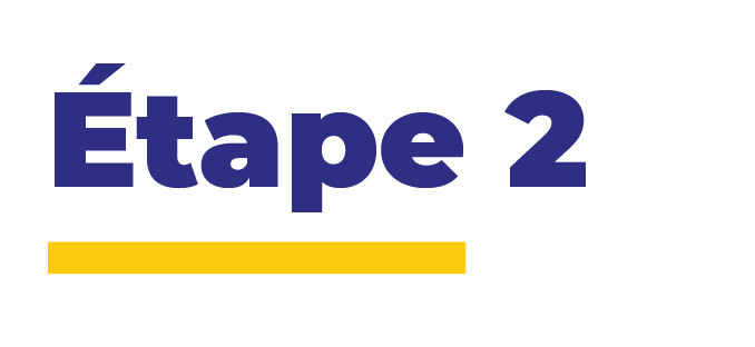 Étape 2