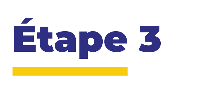 Étape 3